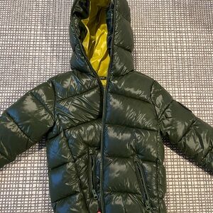 Kids Save the Duck Green Puffer Jacket
